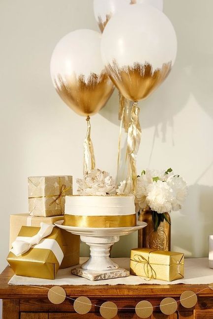 mariage blanc et doré