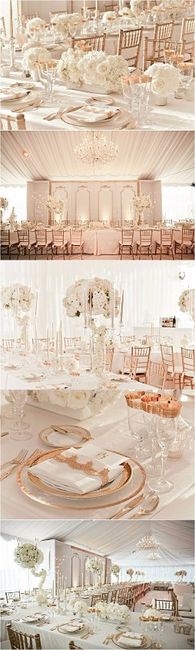 mariage blanc et doré