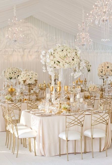 mariage blanc et doré