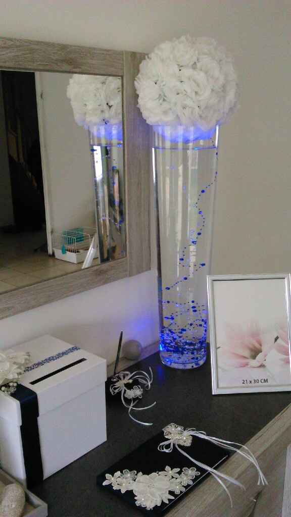 Centre de table vase lumineux - 1