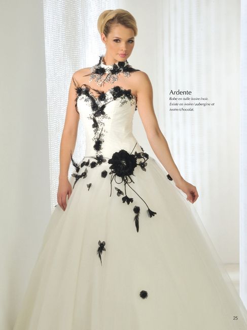 Les robes de mariées blanches et noires d'annie couture - 2