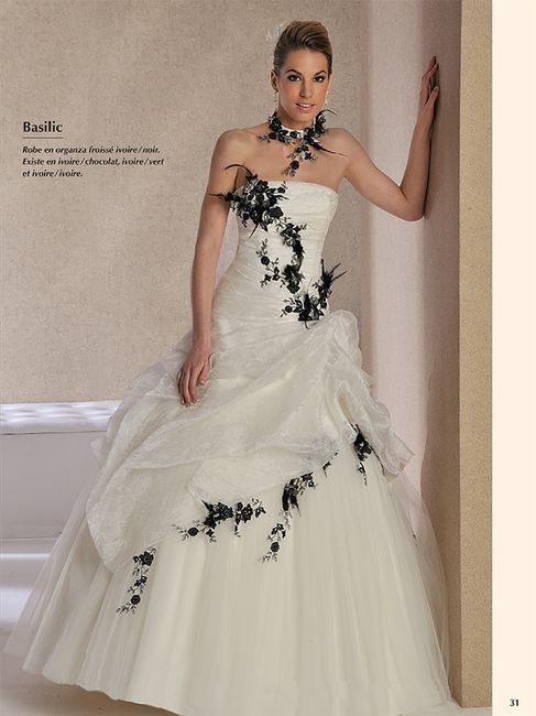 Les robes de mariées blanches et noires d'annie couture - 5