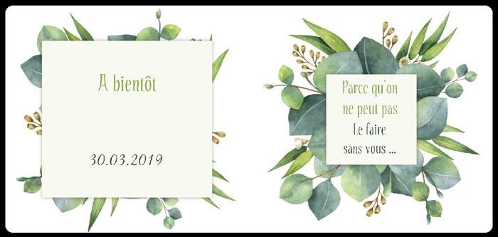 Faire part commandé - 2