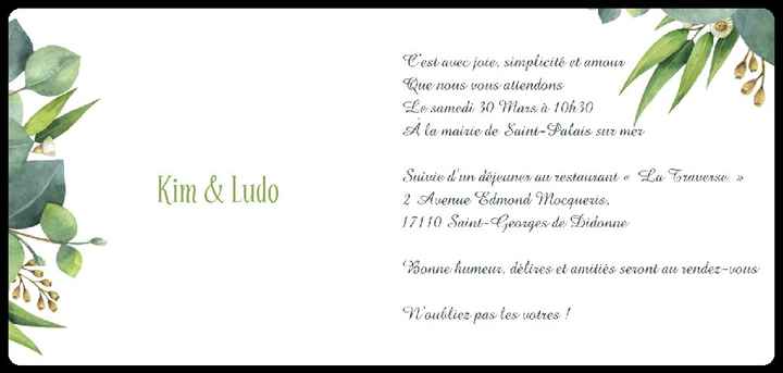 Faire part commandé - 1