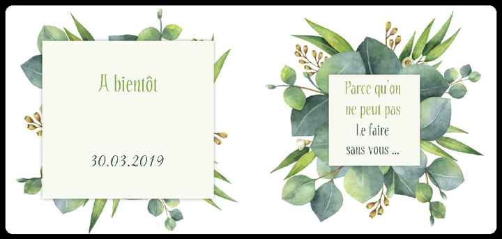 Faire part commandé - 2