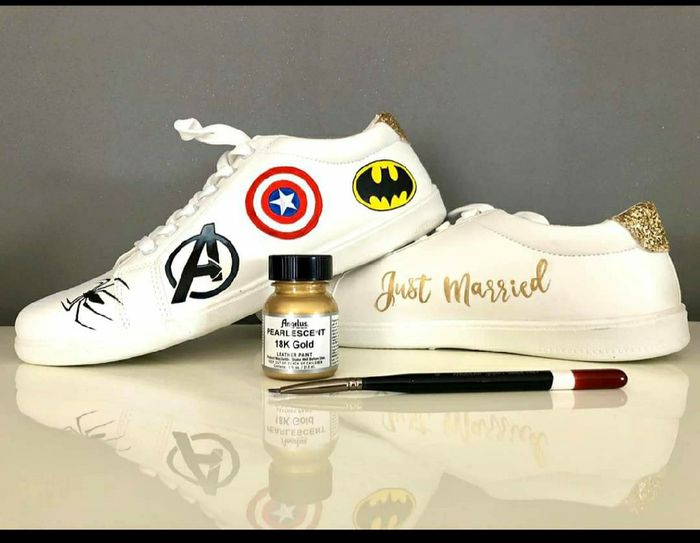 Baskets blanches mariage 2