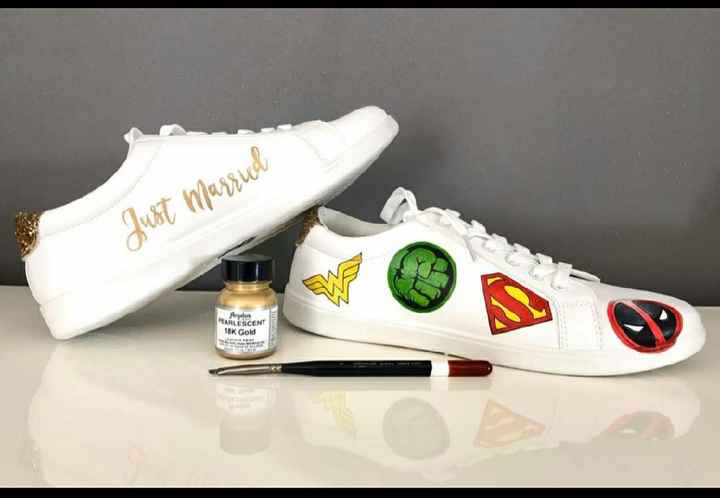 Baskets blanches mariage - 2