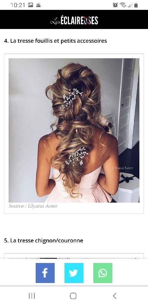 Avis chignon mariage - 1