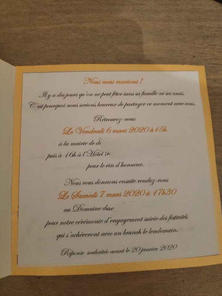 Faire part - 2