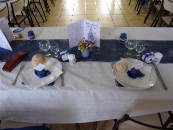 la table des mariés