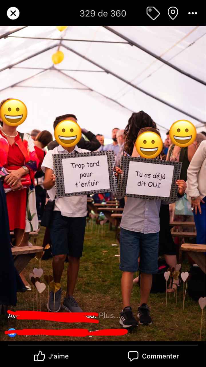 Pancartes arrivée des mariés 🙂 - 1