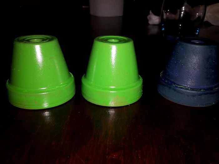 1er essaie peinture sur pot en terre ... - 1