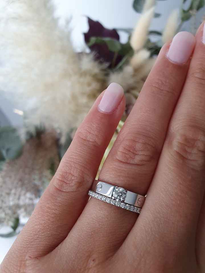 Alliance et bague de fiançailles - 1