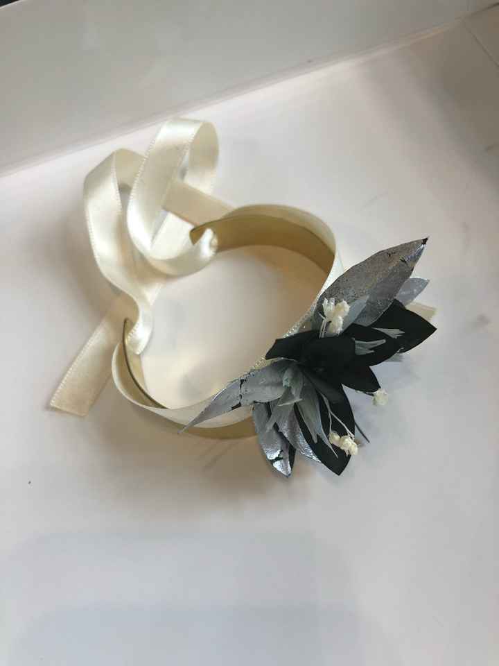 Accessoire cheveux et bracelets témoins - 3