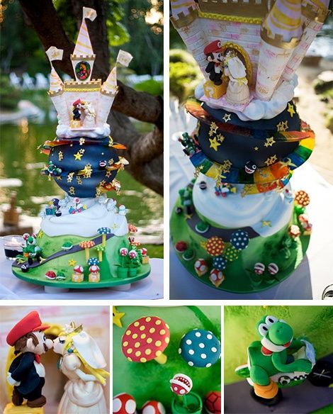 wedding cake super mario
