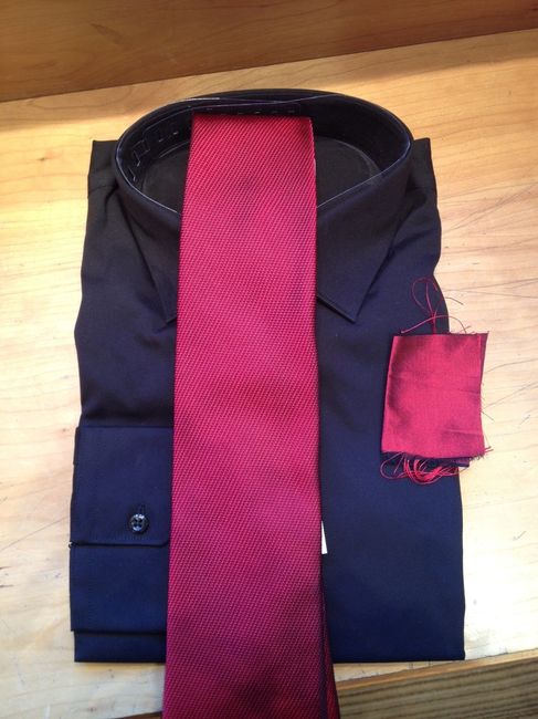 test cravate/tissus/chemise