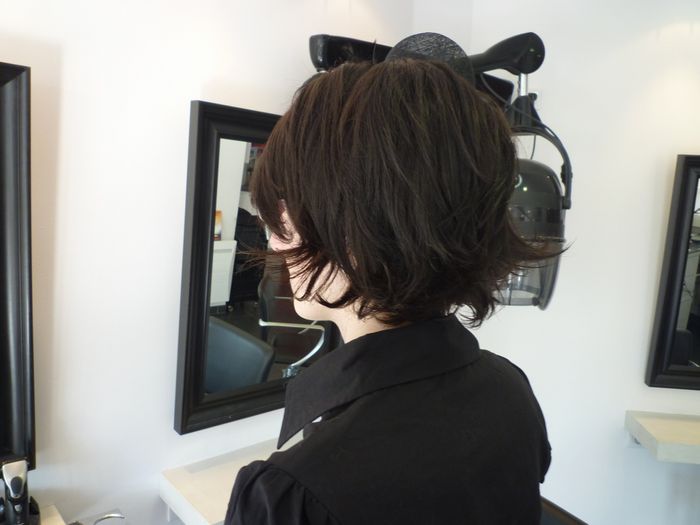 ma coupe à l'arrière