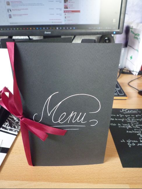 présentation du menu