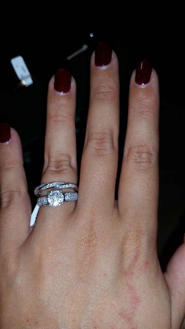 Association bague de fiancaille + alliance  - 1