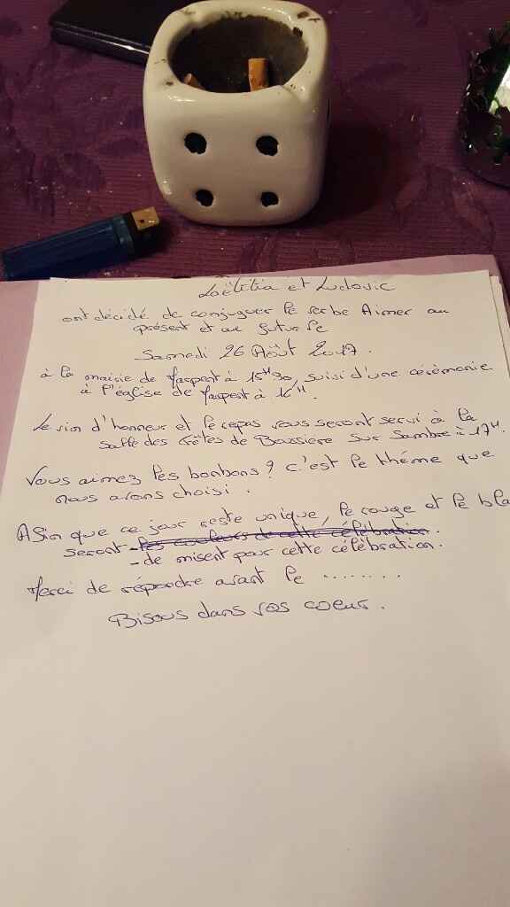 Texte faire-part - 1