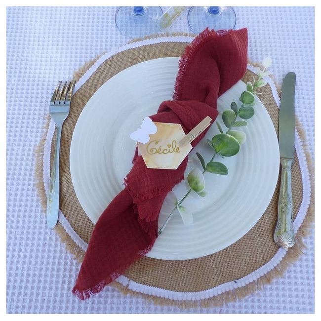 Serviettes gaze de coton 1