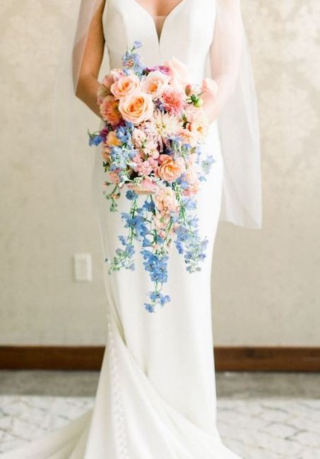 Bouquet champêtre bleu 15