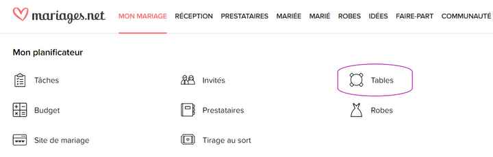Site application pour plan de table - 1