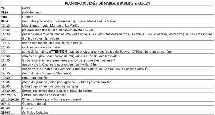 Organisation jour j help - 1