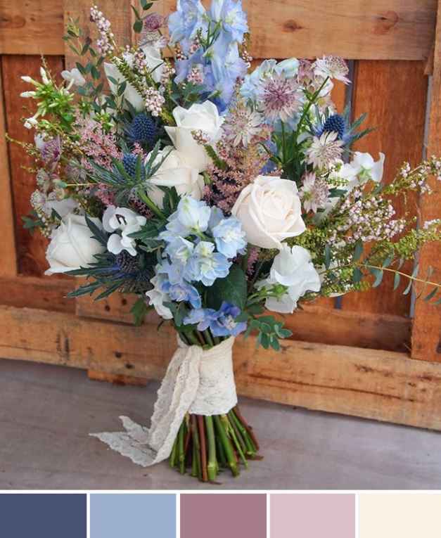 Bouquet champêtre bleu - 2