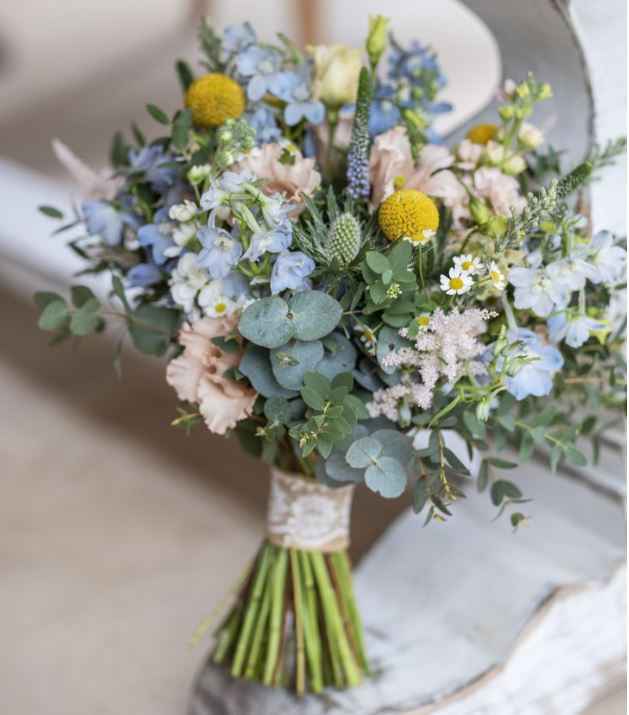 Bouquet champêtre bleu - 5