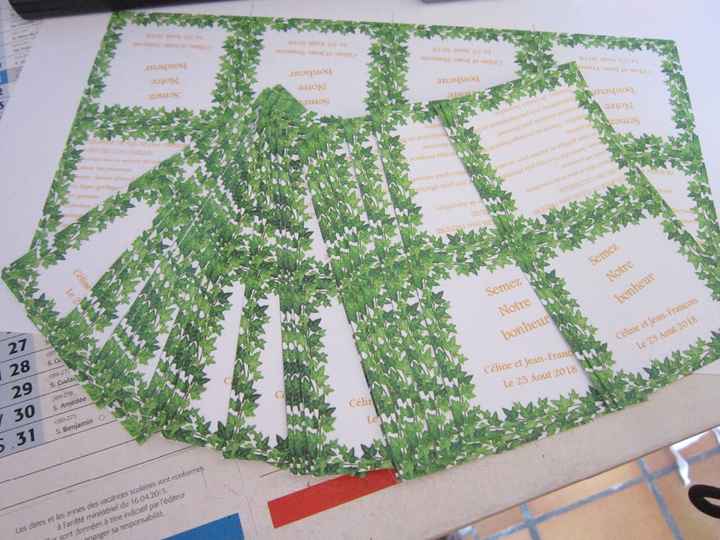 Préparation sachets de gaines à planter