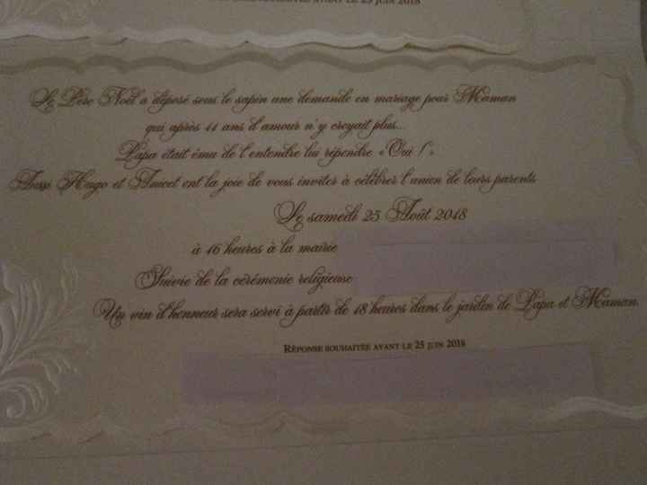 Invitation faire-part