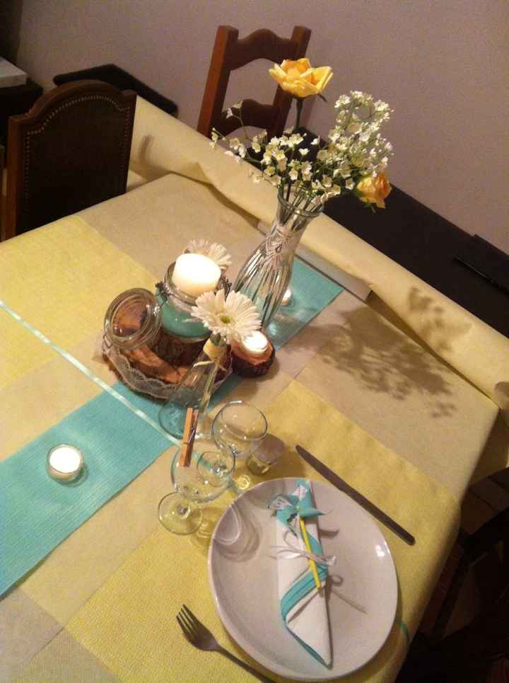 Mon essai deco de table  - 2