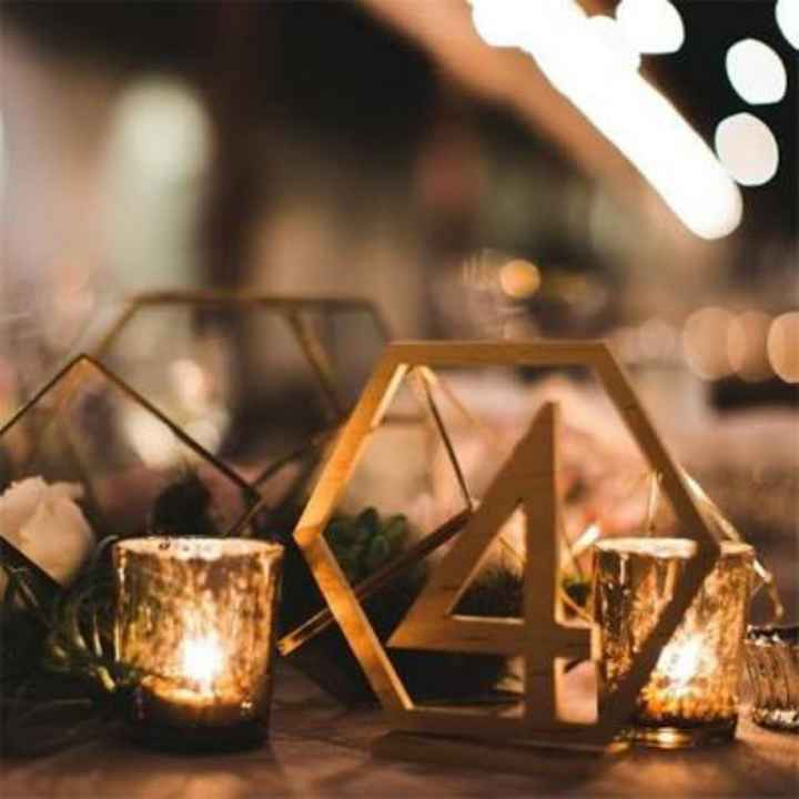 Numéro/Nom de table mariage - 1