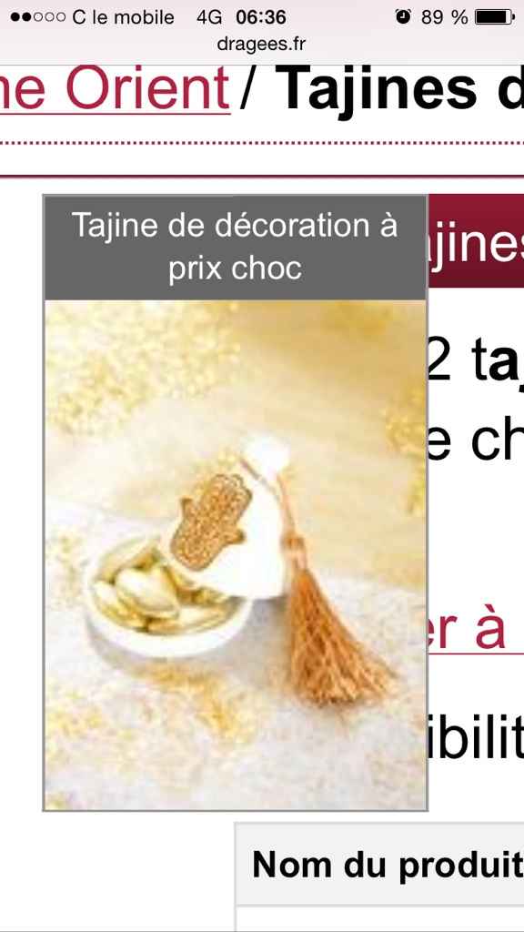 Quel type de contenant à dragées aurez-vous? - 1