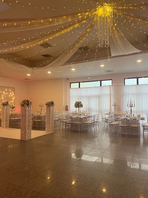 Décoration salle pour un mariage 