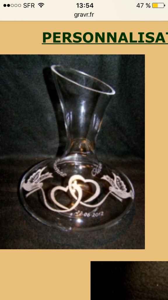 Cadeau invité..... cherche graveur sur verre - 1