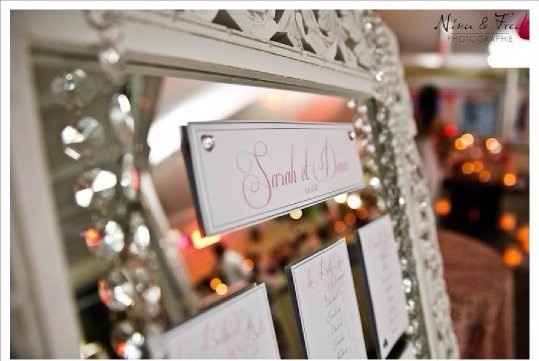 Miroir plan de table
