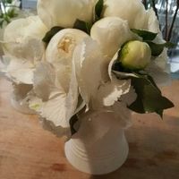 bouquet mariée: hortensia et pivoine