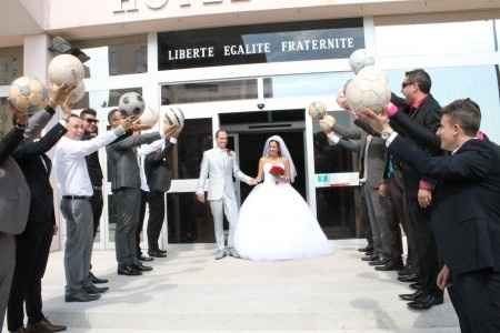 Haie d'honneur ballons