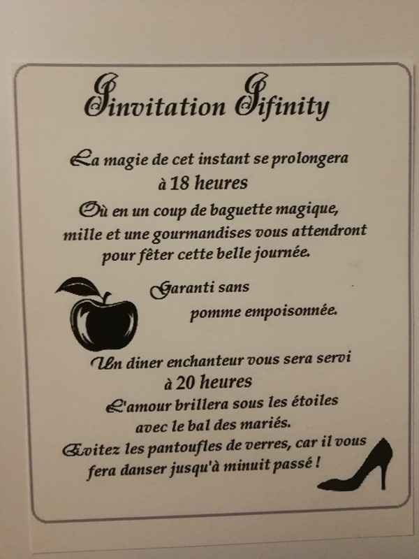 Invitation Infinity