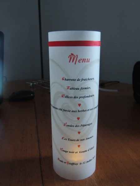 Notre Menu