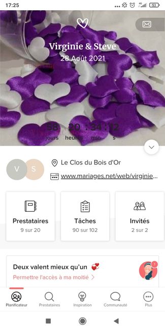 Ton mariage approche ? Le compte à rebours est lancé ! ⌚ 1
