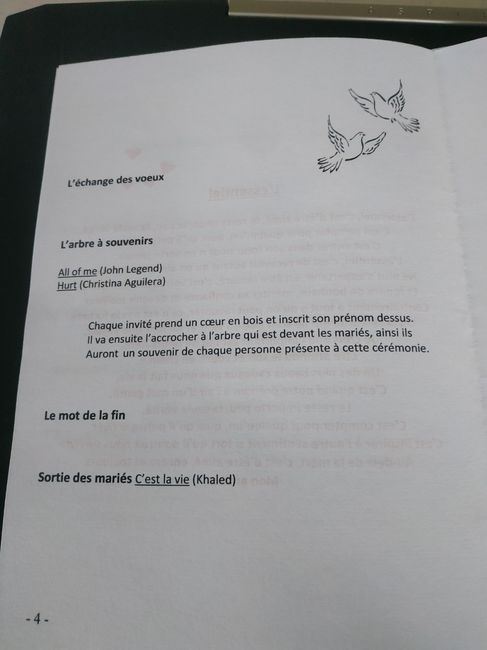 Livret cérémonie - 3
