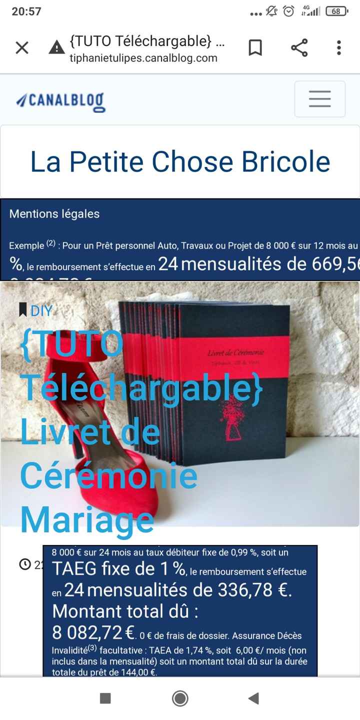 Info sur le livret de messe - 1