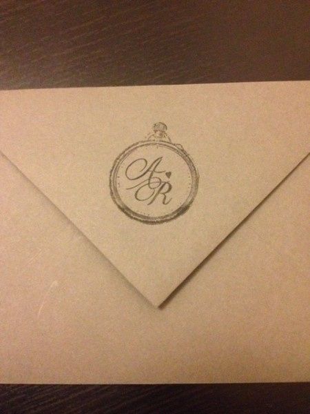 Tampon avec nos initiales