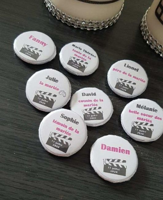 Badges pour invités avec aimant - 1