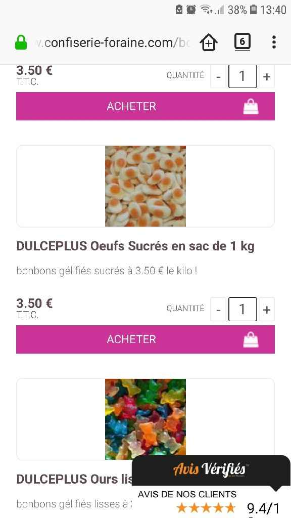 Candy bar, site a pas cher - 1