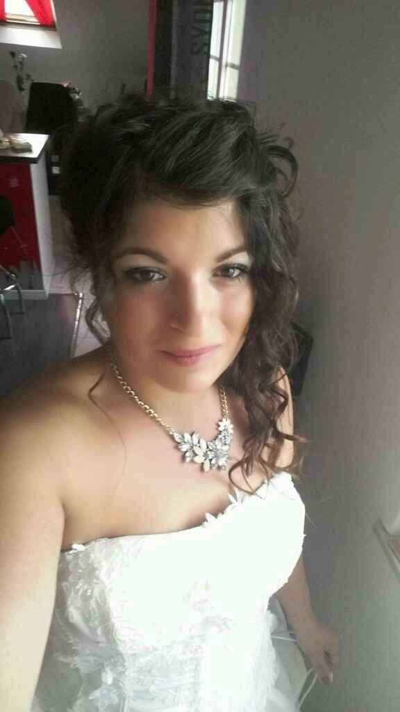 Coiffure maison pour le trash the dress - 1