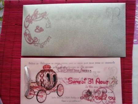 enveloppe personnalisée comte de fée